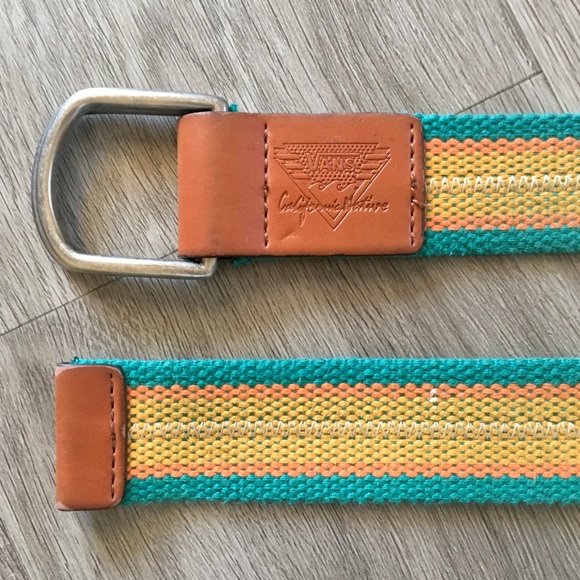vans canvas belt